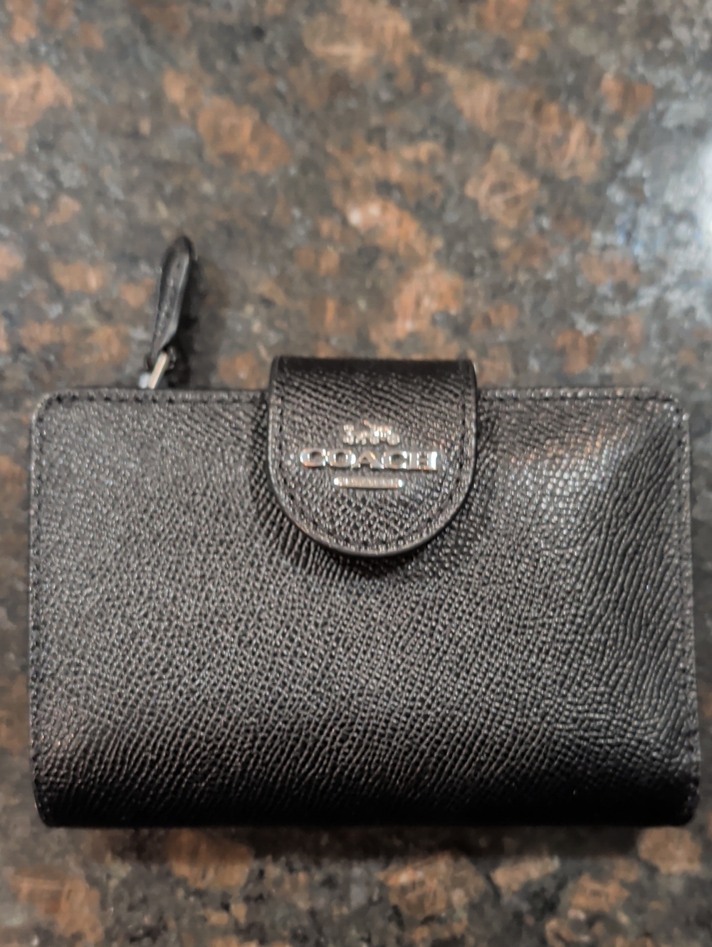 Ladies Coach Wallet - Black Leather